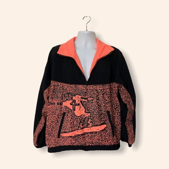 Vintage 80s Pro Beach Surf Windbreaker  Jacket - Picture 3 of 6